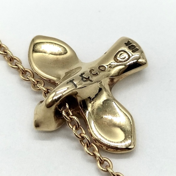 Tiffany & Co. 18k YG  Bird Cross - Picture 12 of 14